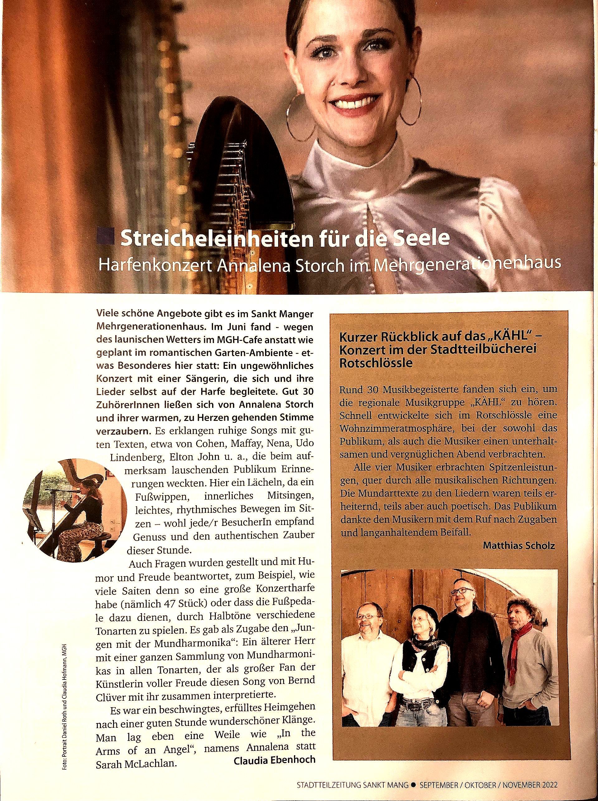 Sankt Mang Kempten Mehrgenerationenhaus Konzert Annalena Storch