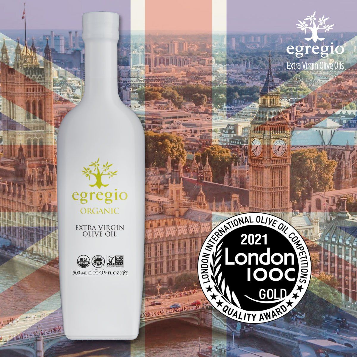 Egregio has recently been awarded with a GOLD medal in one of the most prestigious EVOO contest in the world, the NEW YORK International Olive Oil Competition (NYIOOC).