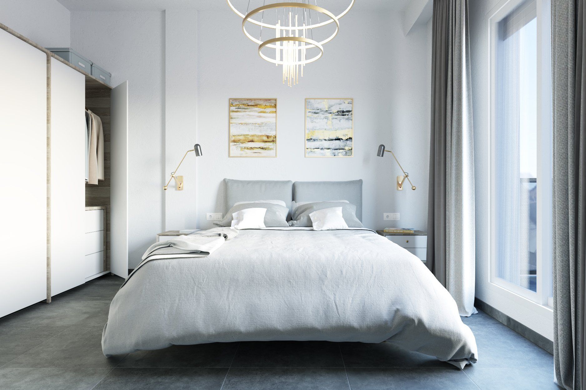 Estudio CGM render, infografía 3d,14 Dúplex y viviendas con local. Interior Roquetas de Mar, Almeria 4