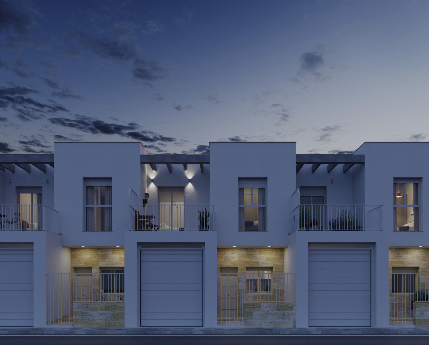 Estudio CGM render, infografía 3d,4 viviendas. Albox, Almeria 3