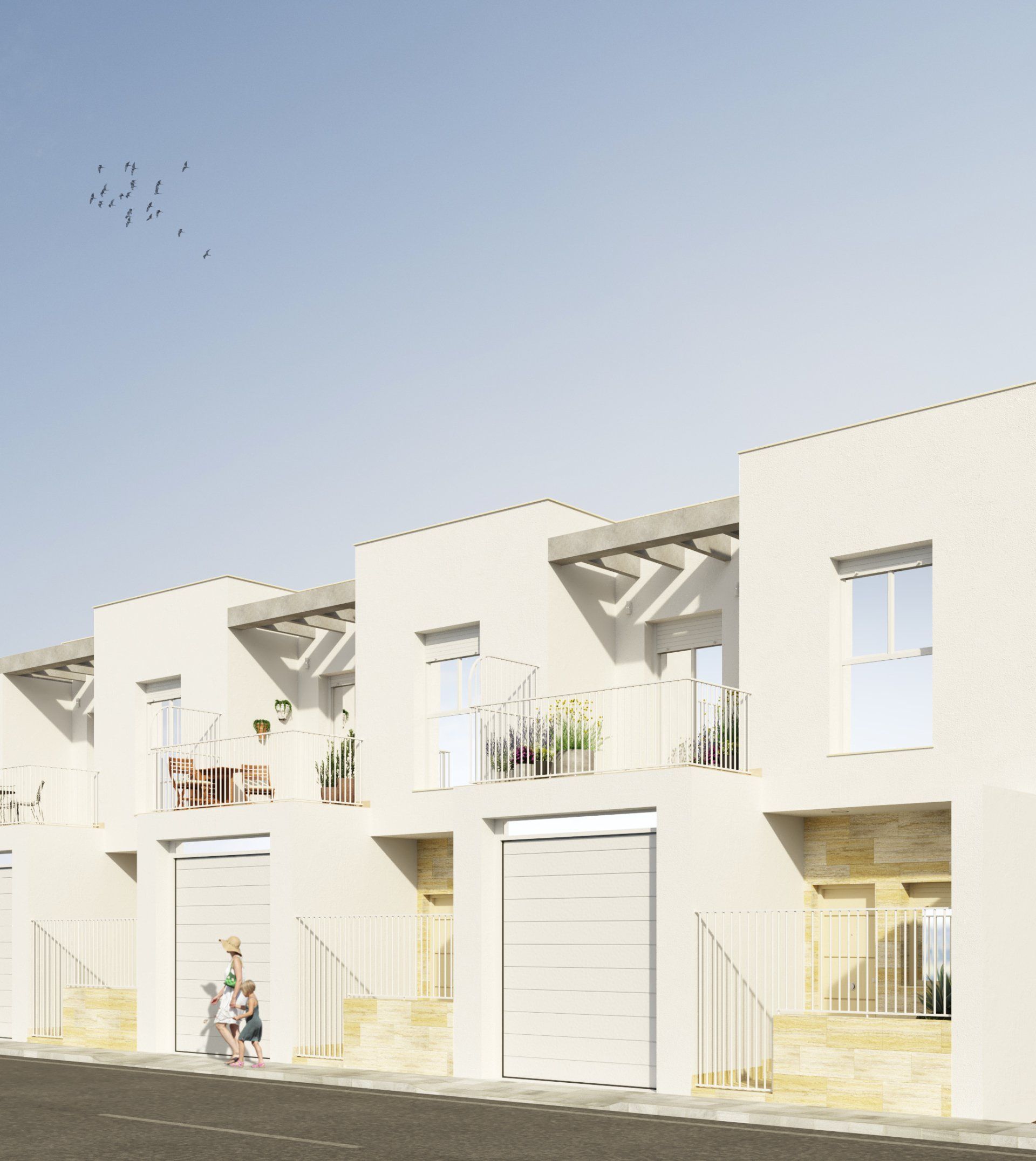Estudio CGM render, infografía 3d,4 viviendas. Albox, Almeria 1