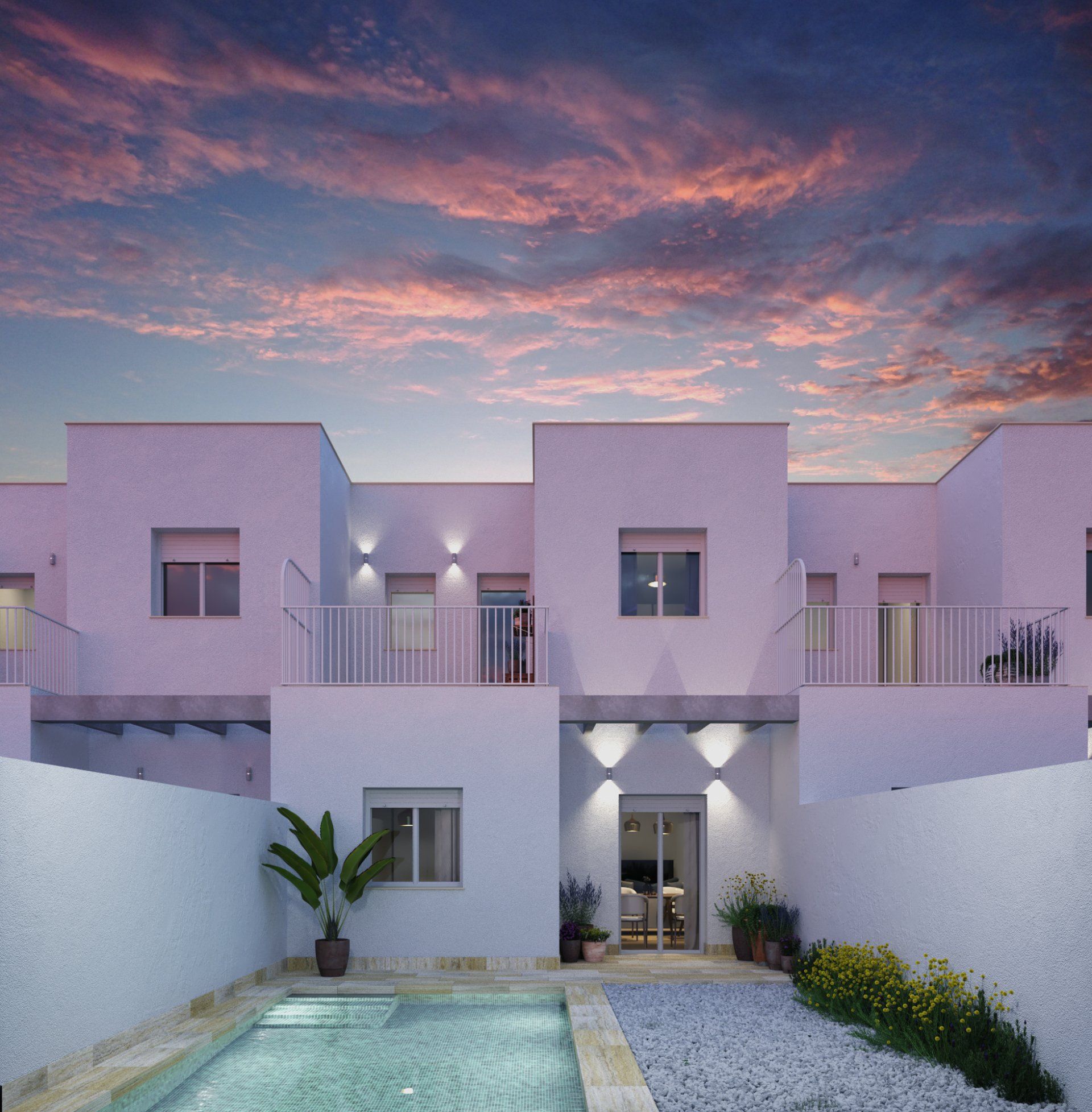 Estudio CGM render, infografía 3d,4 viviendas. Albox, Almeria 5