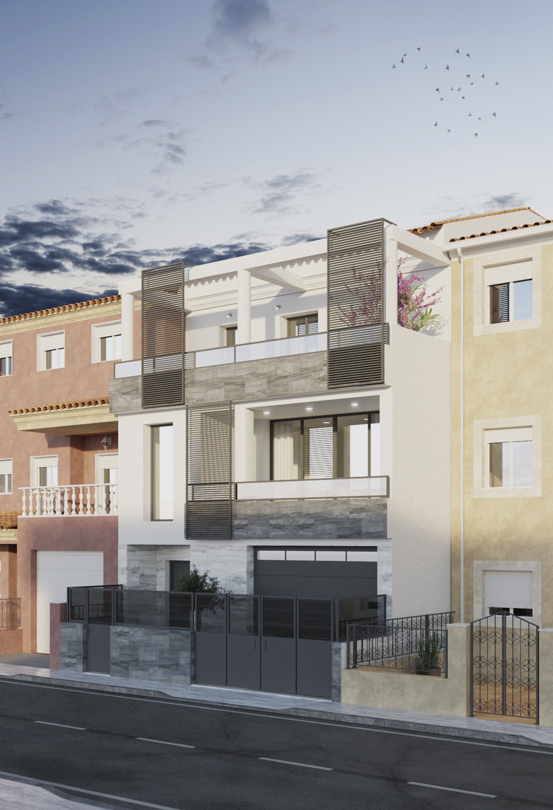 Estudio CGM render, infografía 3d, Exterior Almeria Fines 1