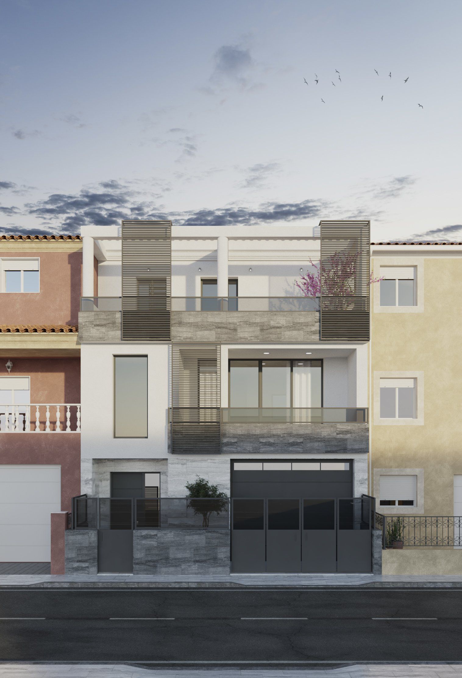 Estudio CGM render, infografía 3d, Exterior Almeria Fines 2