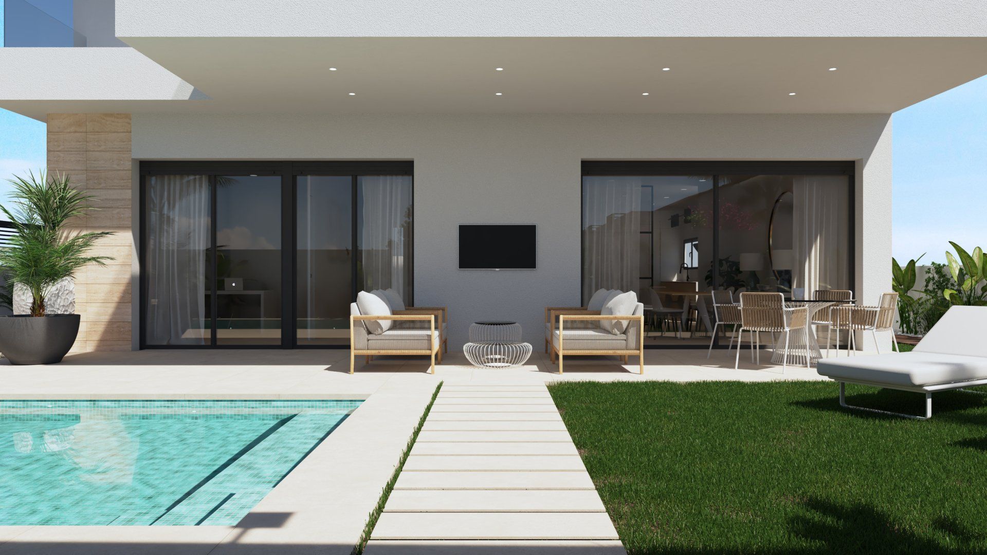 Estudio CGM render, infografía 3d, Exterior Vera Playa 3, Almería 4