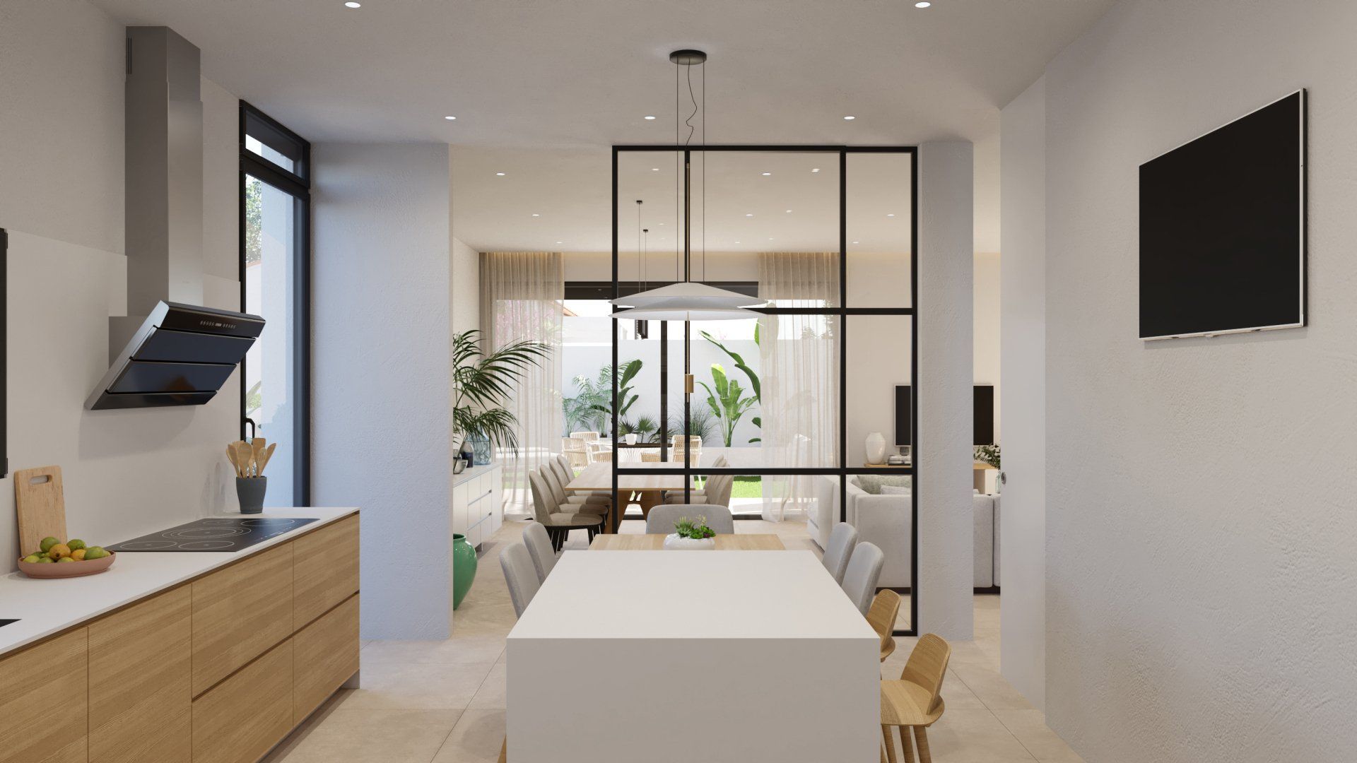 Estudio CGM render, infografía 3d, Interior Vera Playa 3, Almería