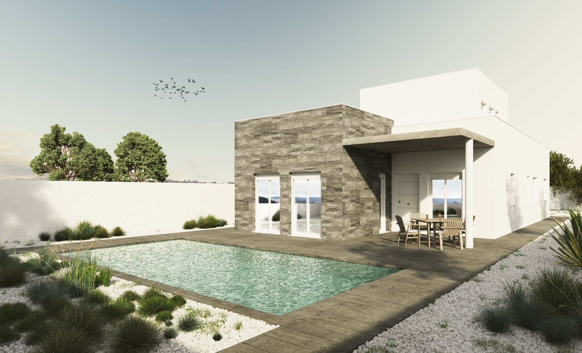 Estudio CGM render, infografía 3d, Exterior Arboleas, Almería 2