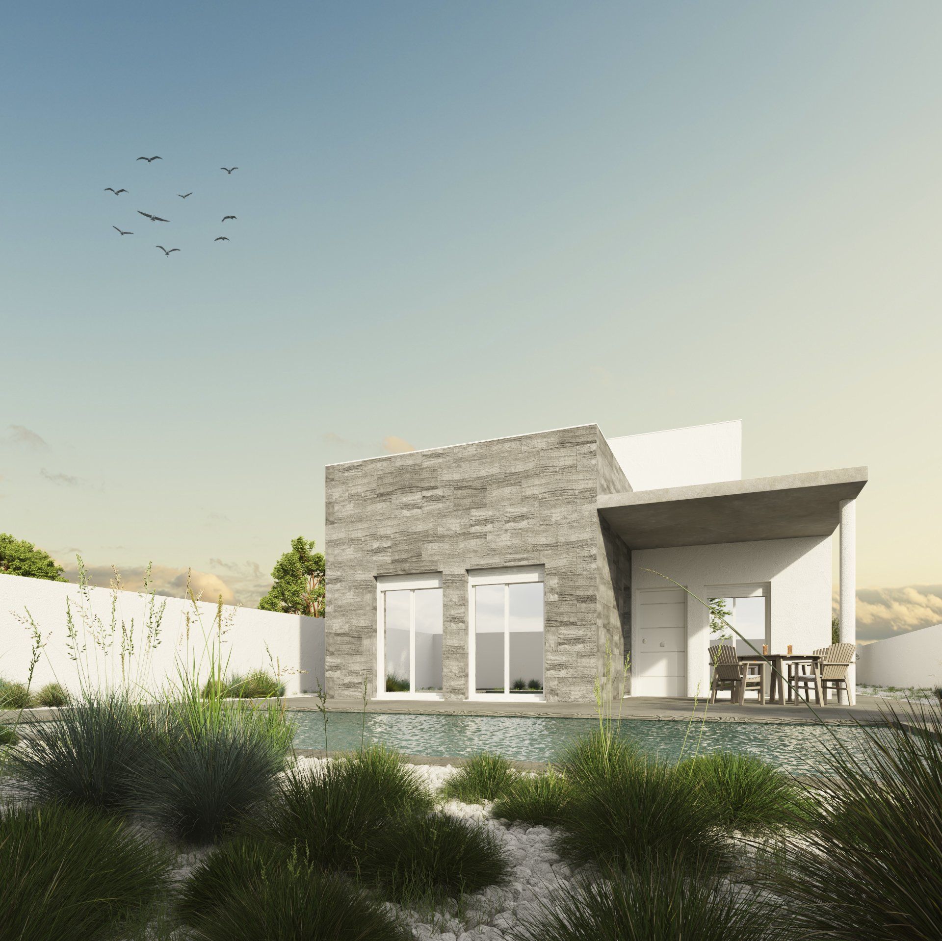 Estudio CGM render, infografía 3d, Exterior Arboleas, Almería 1