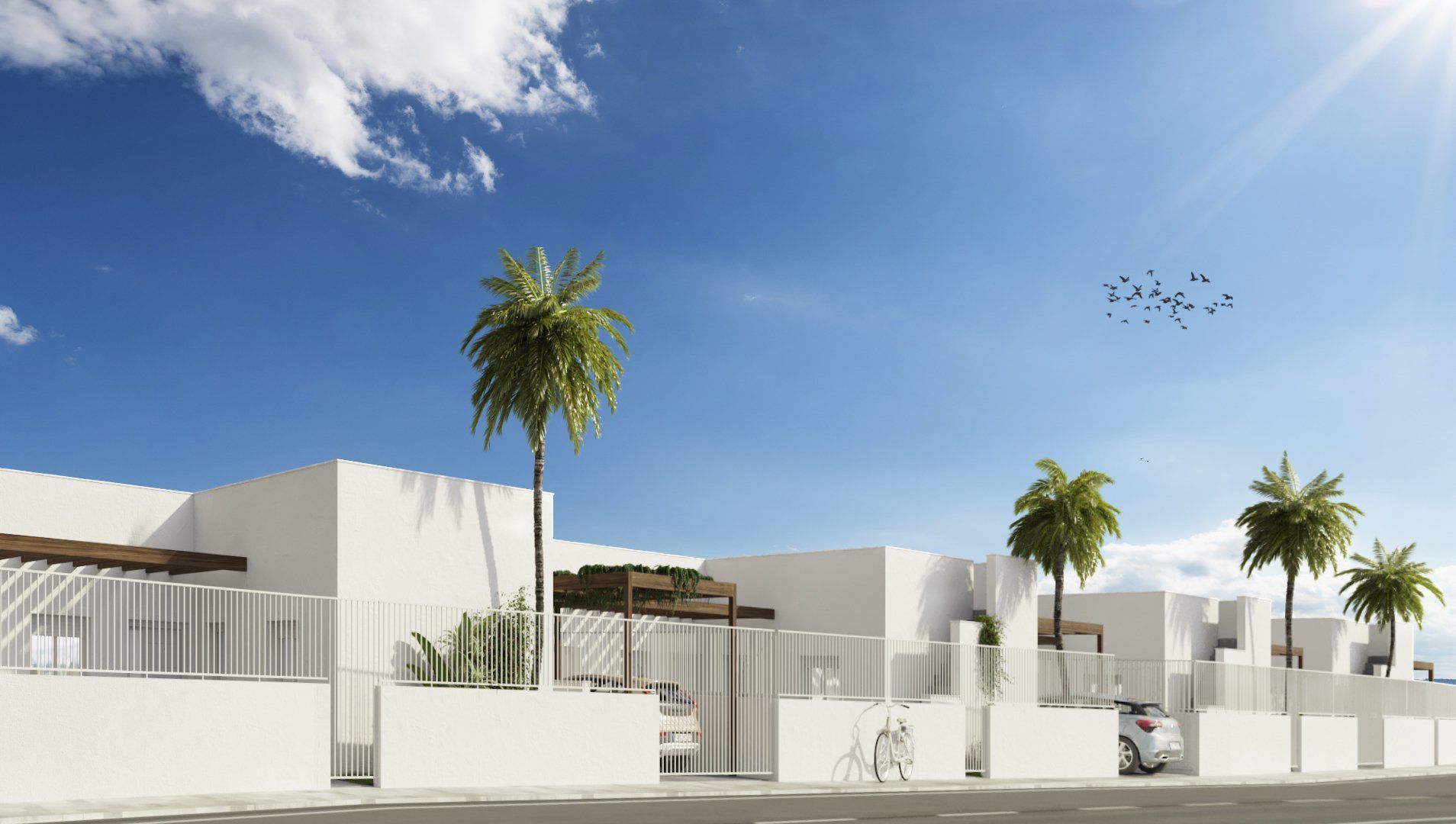 Estudio CGM render, infografía 3d, 4 viviendas La Alfoquía 1