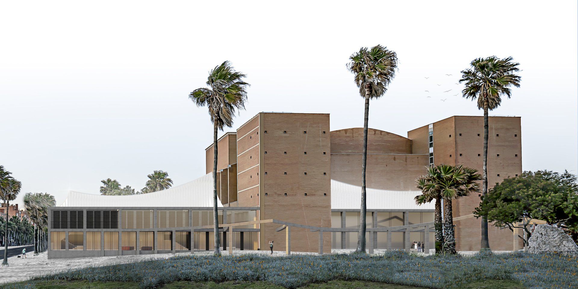 Estudio CGM render, infografía 3d,Concurso Auditorio Maestro Padilla Almeria 2