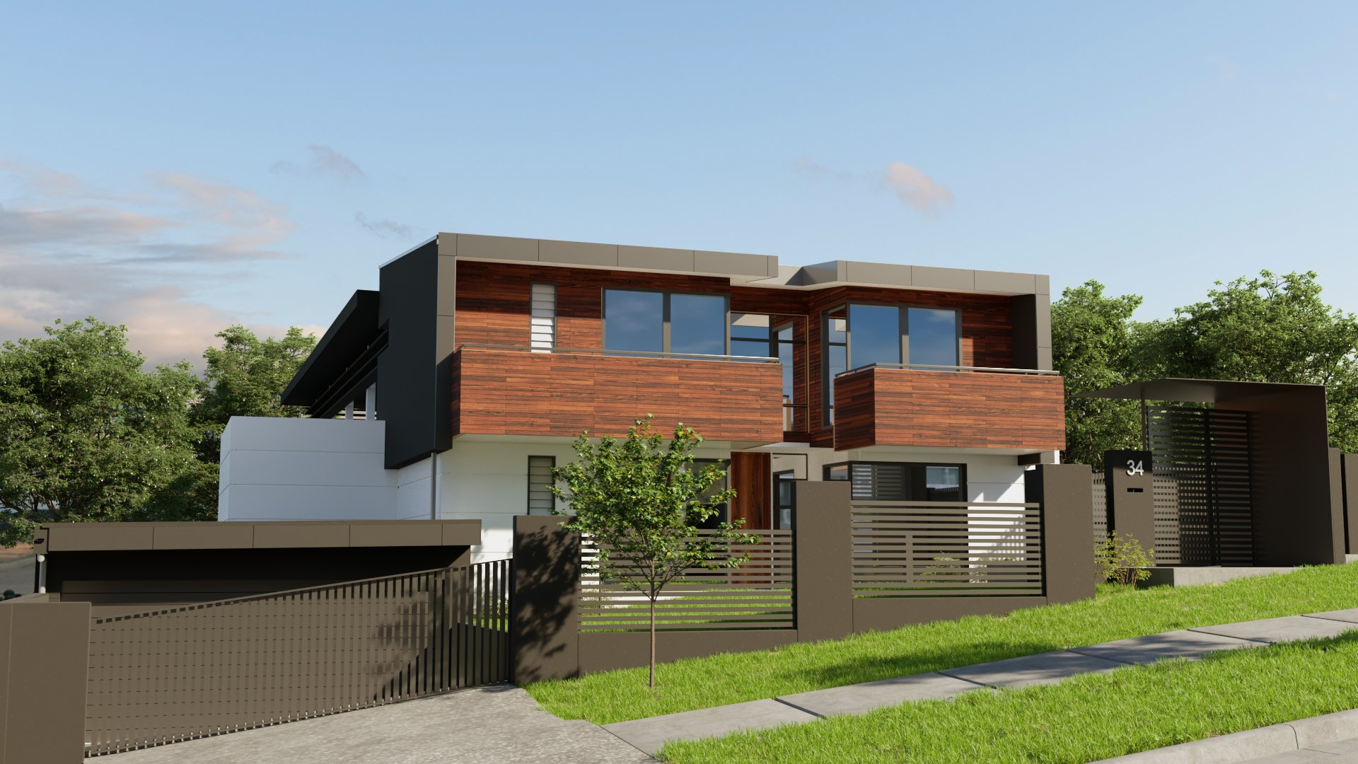 Estudio CGM render, infografía 3d, Exterior Newman Brisbane 1