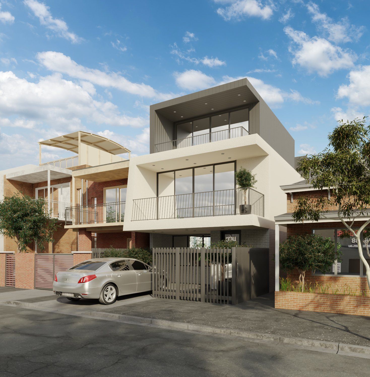 Estudio CGM render, infografía 3d, Exterior Smith Melbourne 1