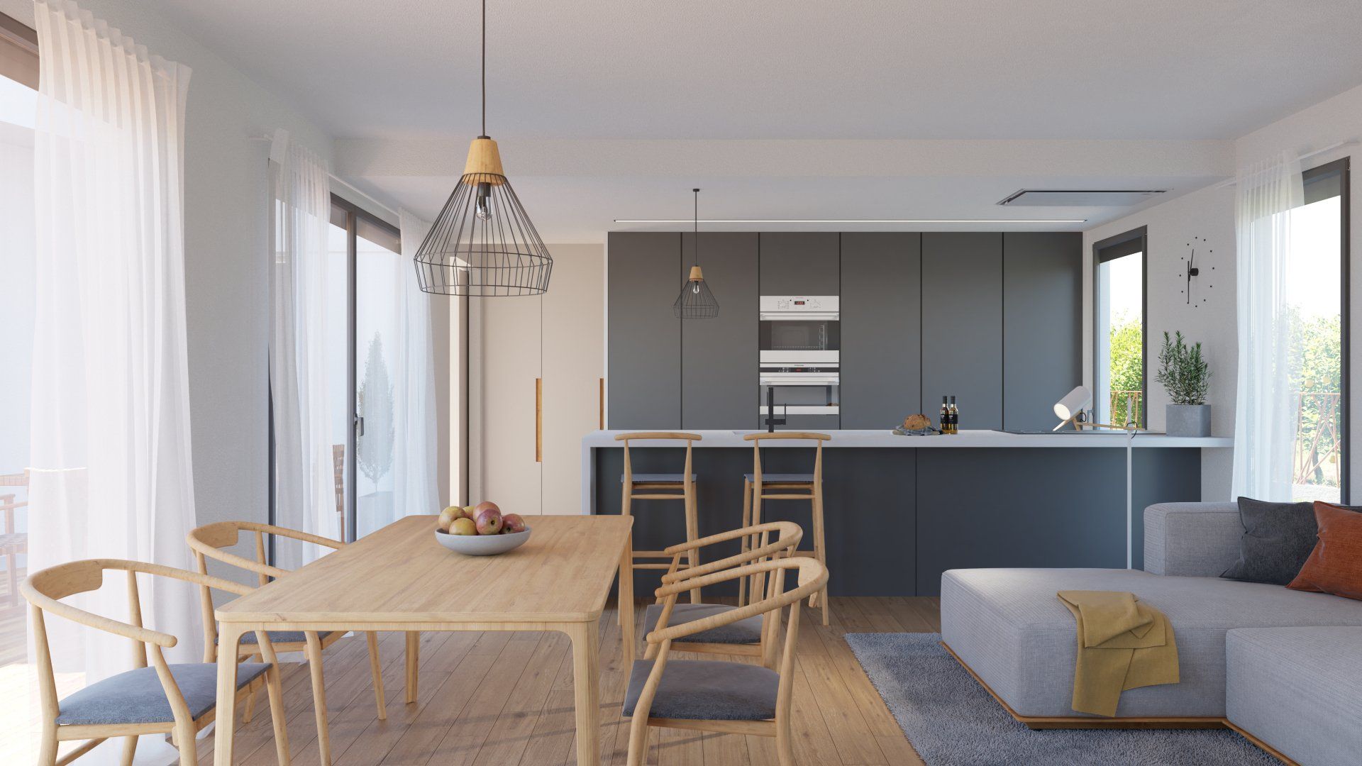 Estudio CGM render, infografía 3d, Interior Vivienda Rincón de Seca, Murcia 2