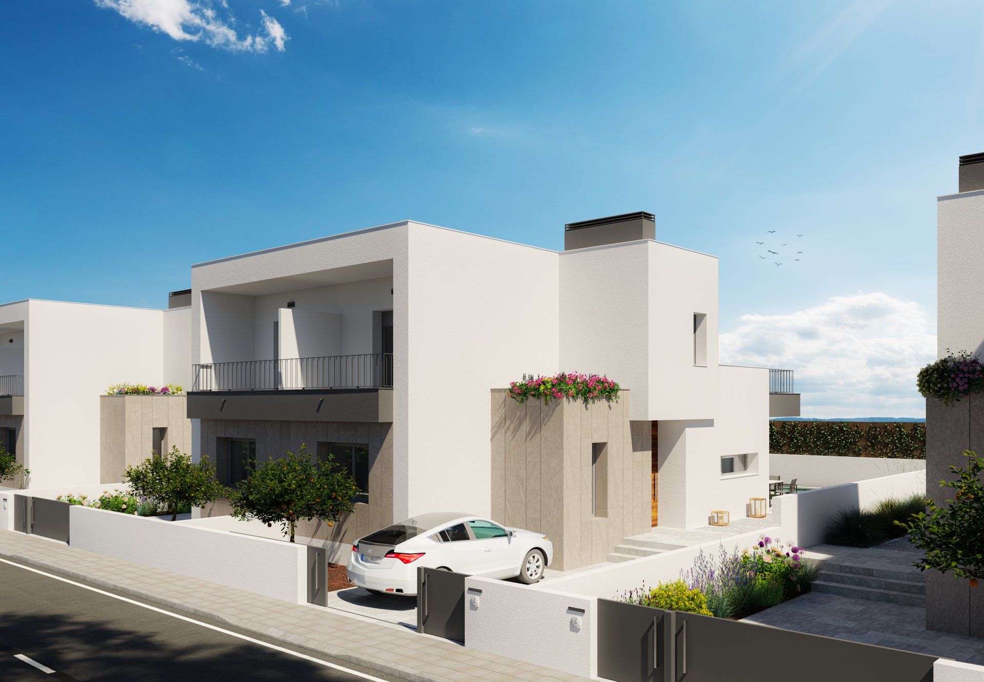 Estudio CGM render, infografía 3d, Exterior Almoradí, Alicante 2