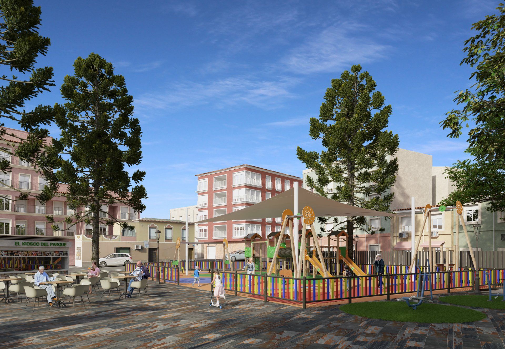 Estudio CGM render, infografía 3d, jardin El Caracol Jumilla Murcia 2