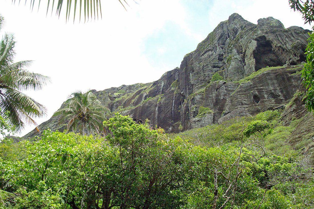 Blick auf Christian´s Cave (rechts oben) Blick auf Christian´s Cave (rechts oben)
