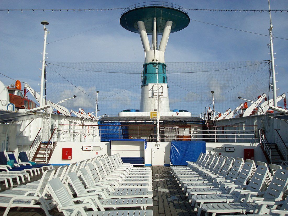 Das Sonnendeck auf dem Sonnen-Deck (Deck 10) Das Sonnendeck auf dem Sonnen-Deck (Deck 10)