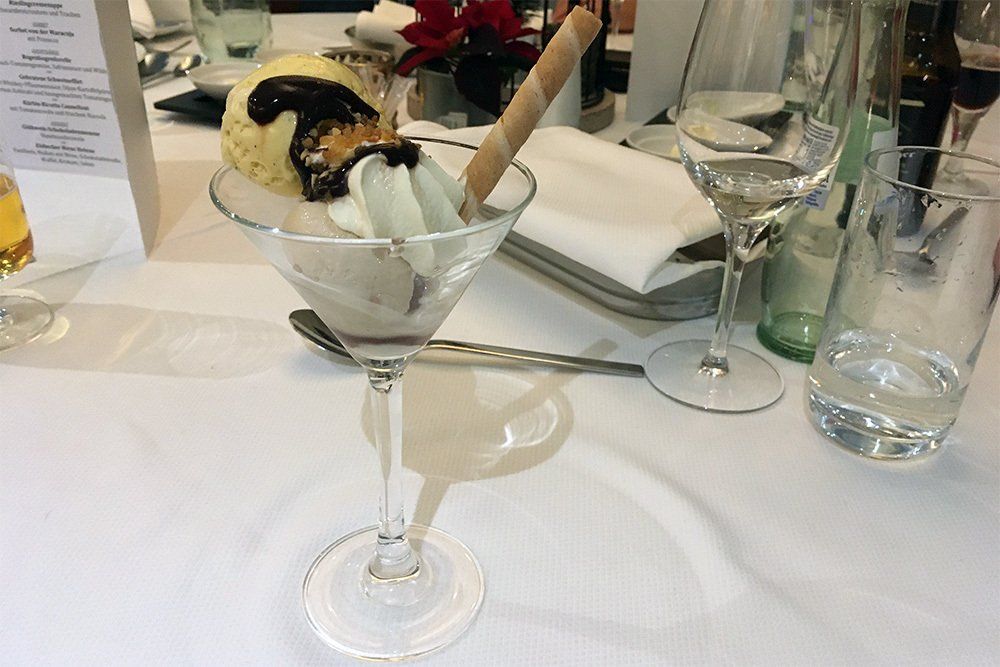 Eisbecher Birne Helene