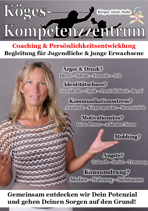 Werbeflyer zum Jugend- und Familiencoaching