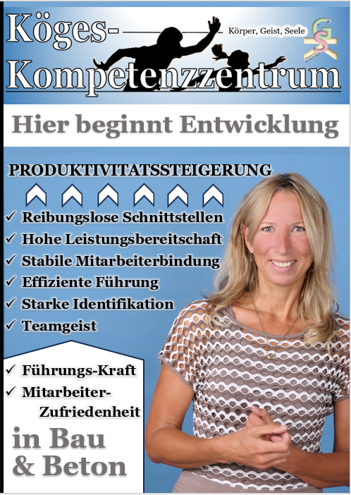 Flyer zur Persönlichkeitsentwicklung für Mitarbeiter und Führungskräfte