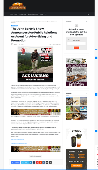 It takes more than good grammar to write a proper press release. Distribution and readership matter. Press Release | Ace Luciano | Ace Public Relations