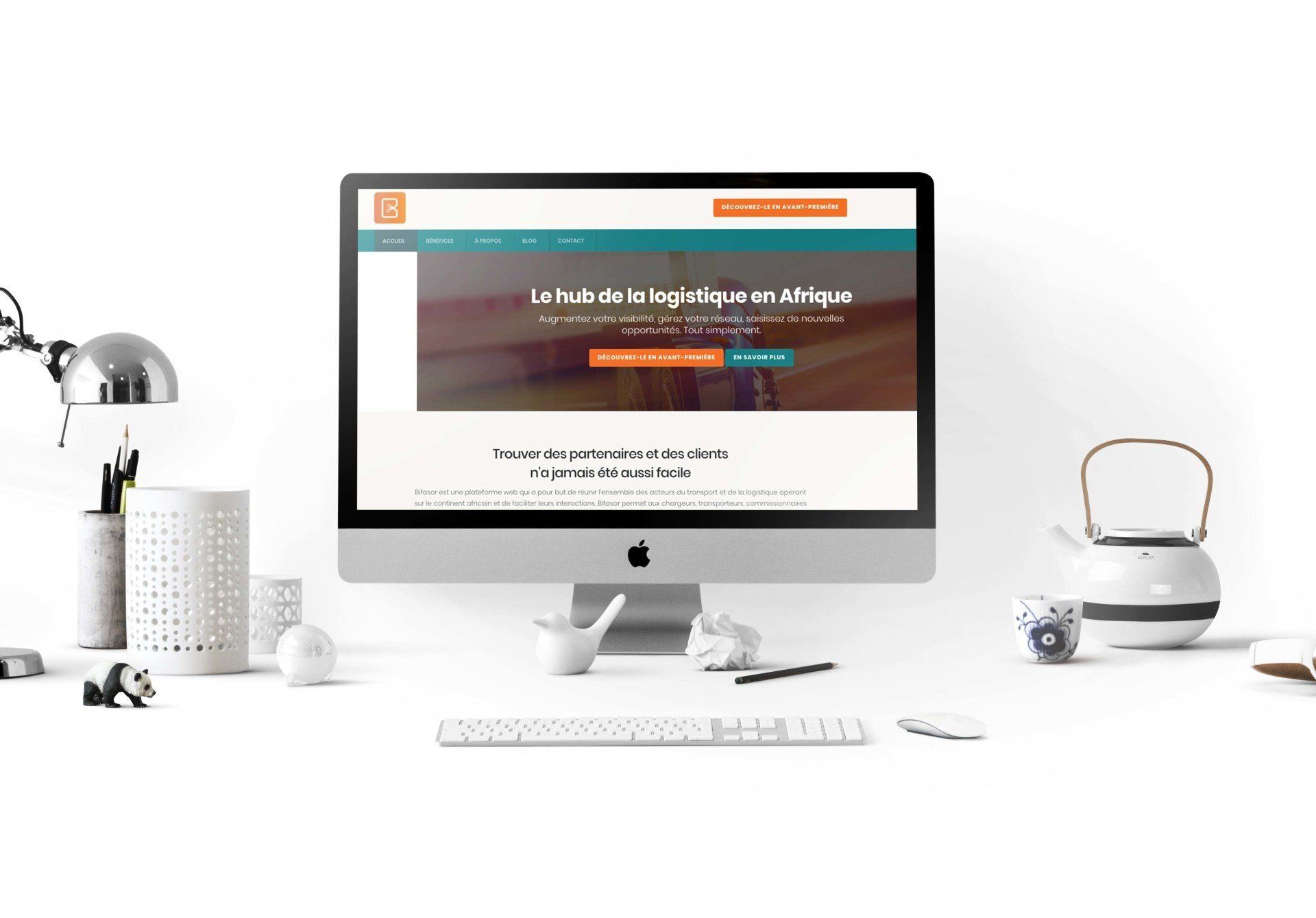 Ordinateur montrant les sites créés par Rym Soussi