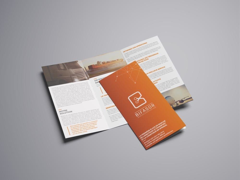 Brochure réalisée pour la startup Bifasor