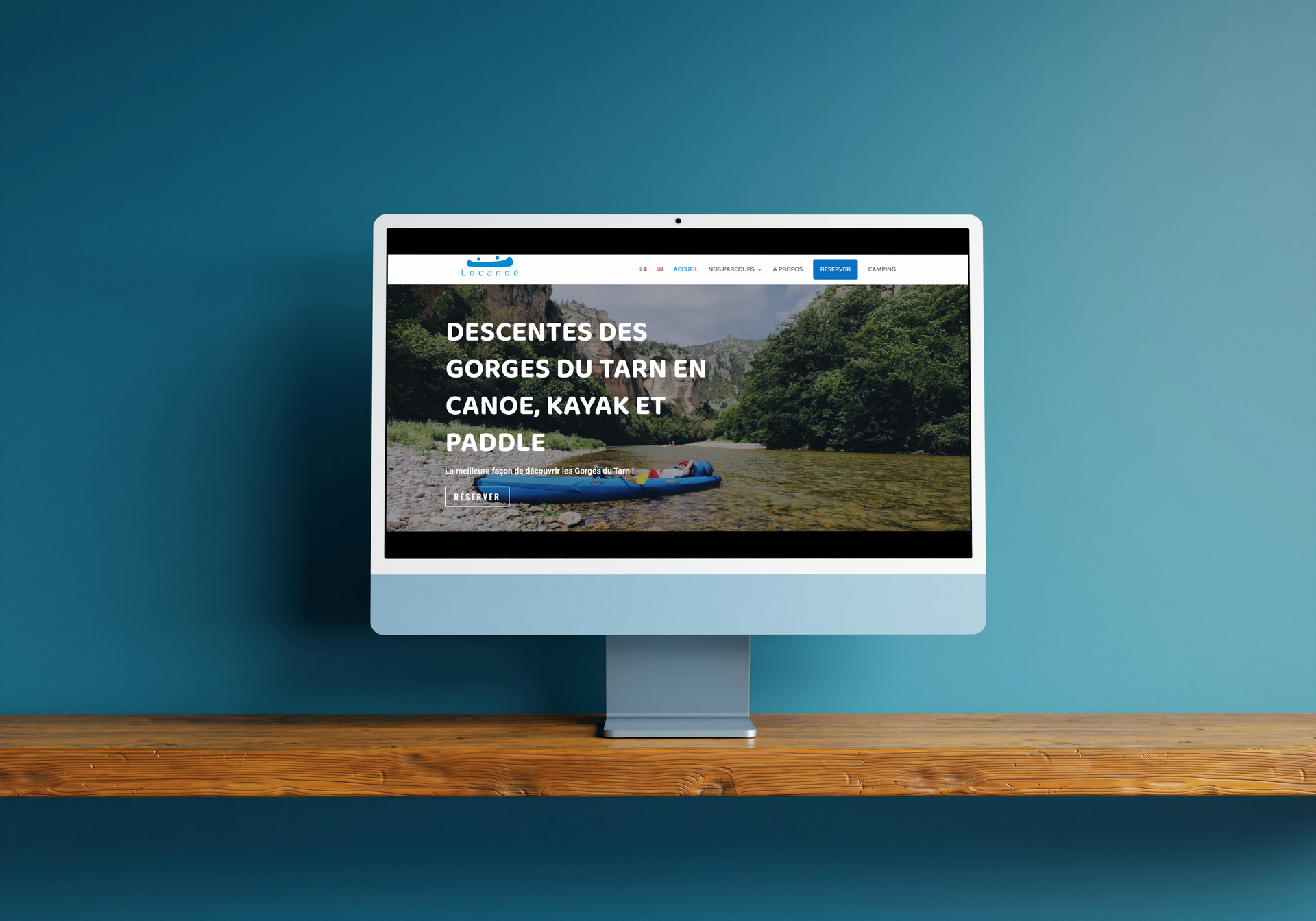 Site web créé pour Locanoe