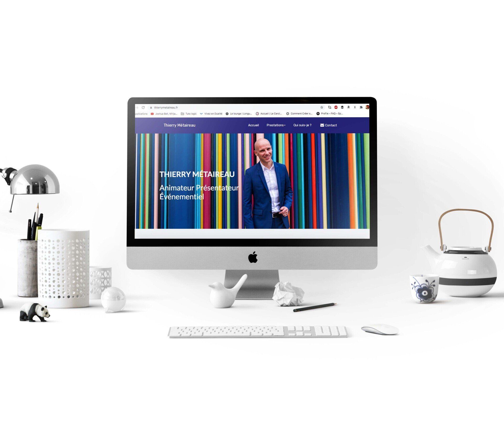 Visuel du site réalisée par Rym Soussi