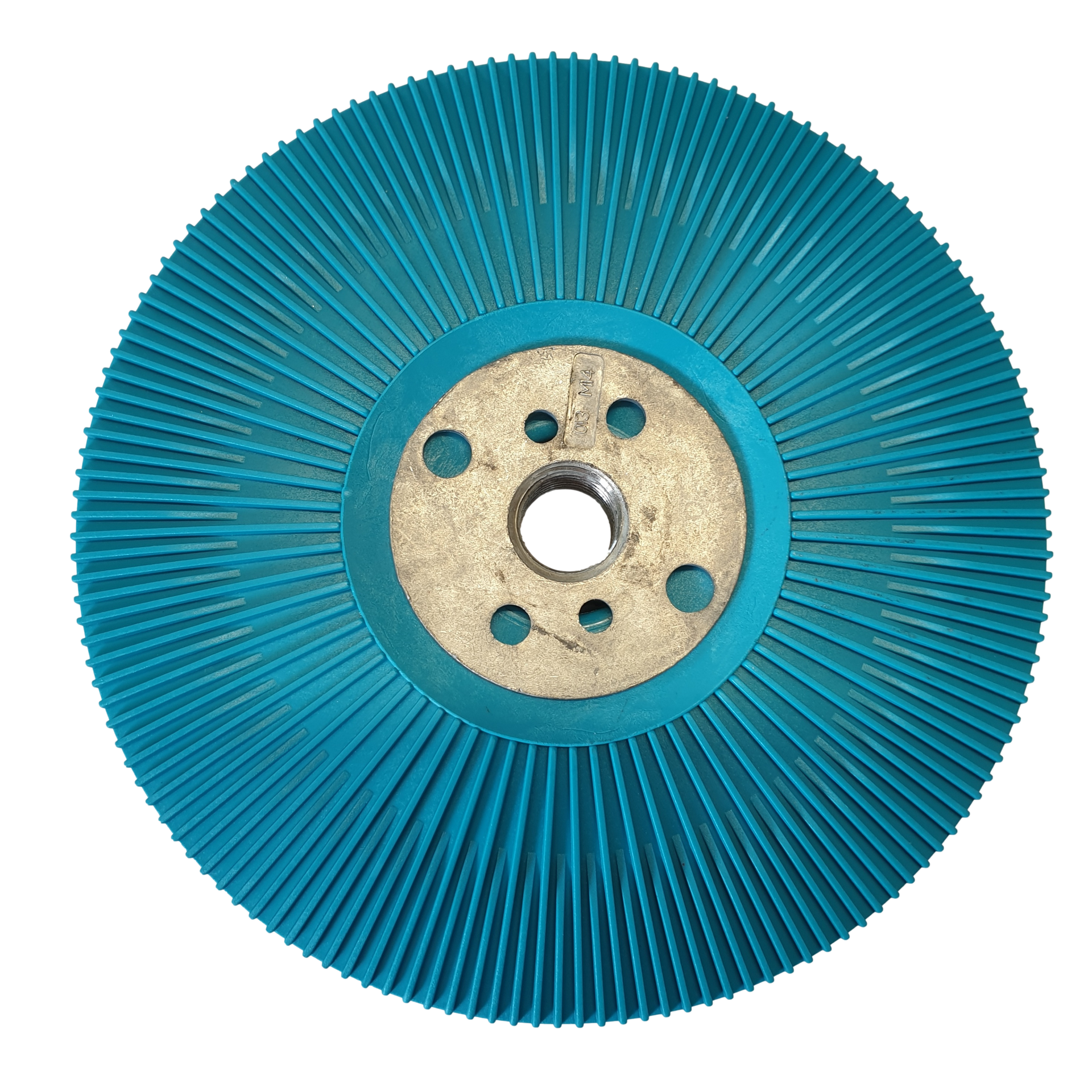 Stützteller für Fiberscheiben - FG-Turbo PAD 3. Reduziert die beim Schleifen entstehende Wärme durch Kühlrippen. Durch den kühlen Schliff verlängert sich die Standzeit des Schleifmittels. Deutlicher Leistungszuwachs und maximaler Abtrag.