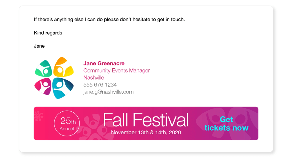 Email Signature Idea