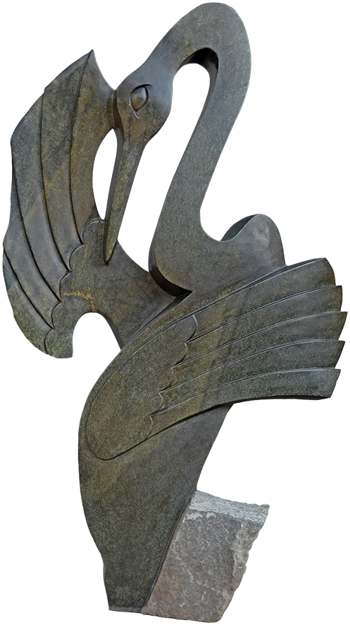 Shepherd Phiri-Bird Shona Skulptur - Shepherd Phiri-Bird