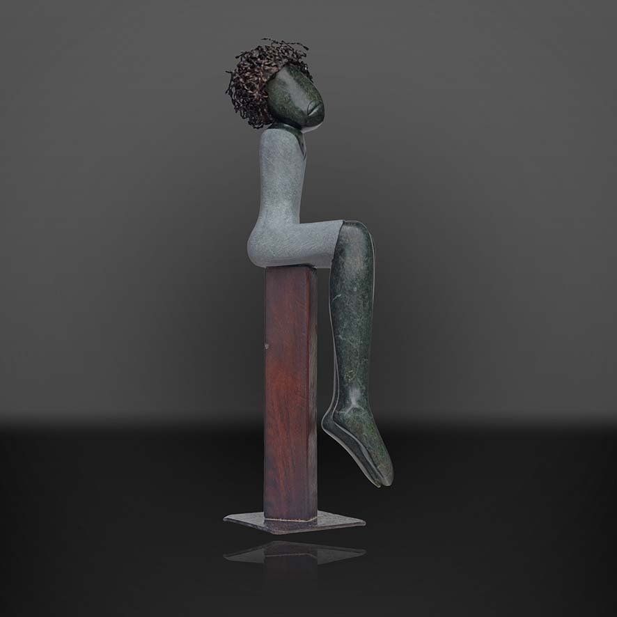 Shona Skulptur Manuel Mutizwa-Up Too High