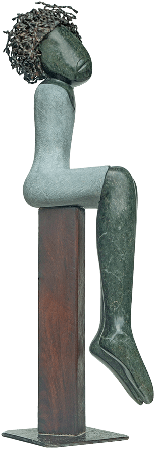 Manuel Mutizwa-Up Too High Shona Art - Manuel Mutizwa-Up Too High