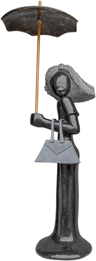 Manuel Mutizwa-Self Confident Shona Art - Manuel Mutizwa-Self Confident