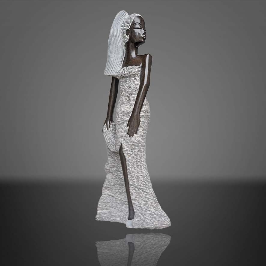 Shona Skulptur - Saidi Wiskesi-Look at Me