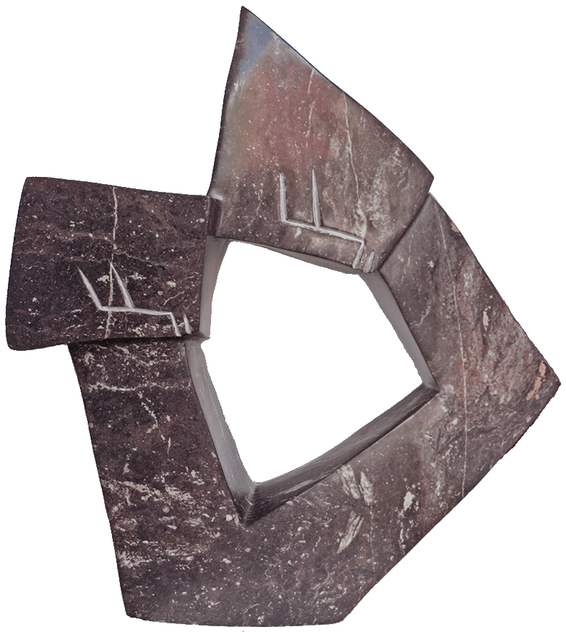 Edmore Sango-Lean on Me Shona Skulptur - Edmore Sango-Lean on Me