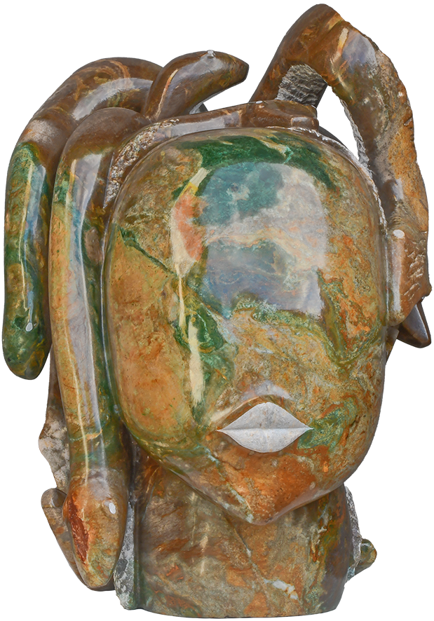 Manuel Mutizwa-African Medusa Shona Art - Manuel Mutizwa-African Medusa