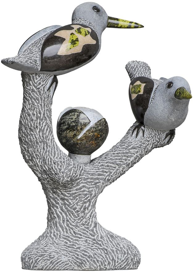 Manuel Mutizwa-Spring Time Shona Art - Manuel Mutizwa Spring Time