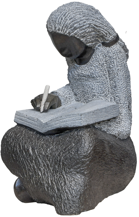 Edmore Sango-My Diary Shona Skulptur - Edmore Sango My Diary