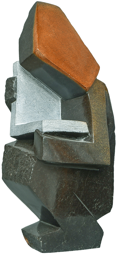 Edmore Sango-Lost in a Story Shona Skulptur - Edmore Sango-Lost in a Story