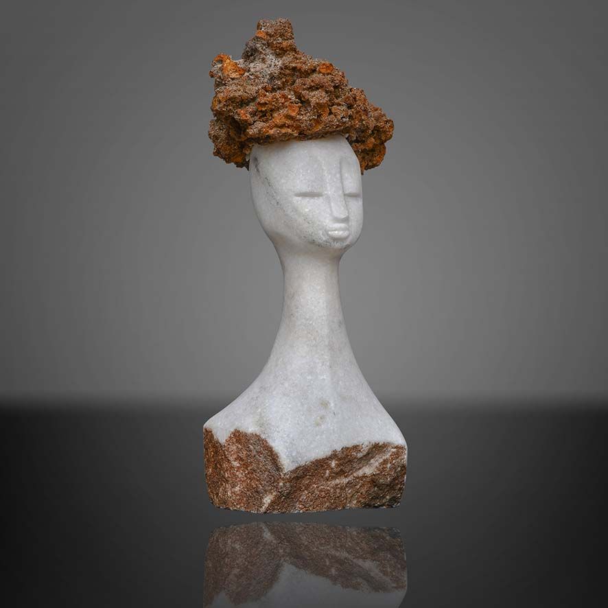 Shonaskulptur Bernard Sakarombe-Proud of My Hair