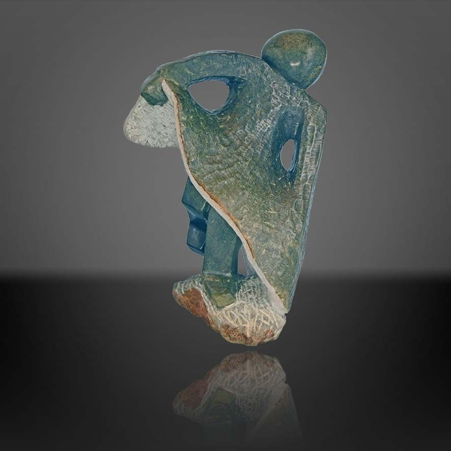 Shona Skulptur - Edmore Sango-Happiness