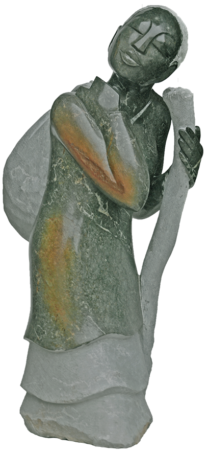 Shona Skulptur von Vengai Chiwawa-Journey to the Core