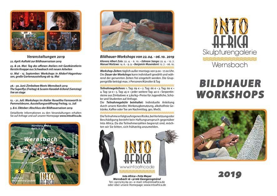 Workshop Flyer anfordern Steinbildhauer Workshop Flyer