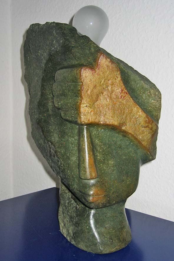 Teilnehmerskulptur Into Africa Bildhauer Workshop in Wernsbach