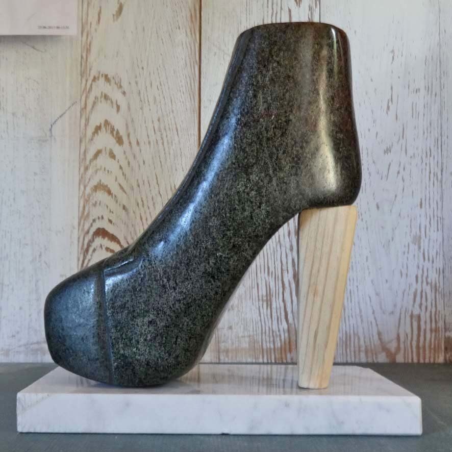 Teilnehmerskulptur Into Africa Bildhauer Workshop in Wernsbach