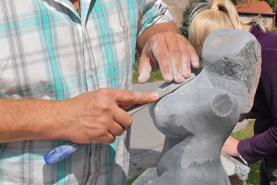 Form verfeinern Bildhauer Workshop in Wernsbach