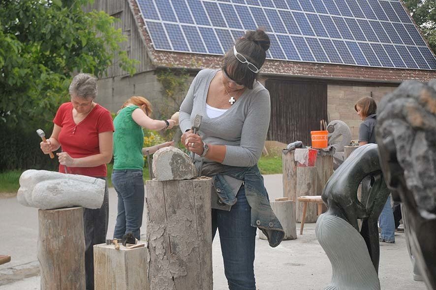 Into Africa Bildhauerkurs in Wernsbach - Workshop Teilnehmer