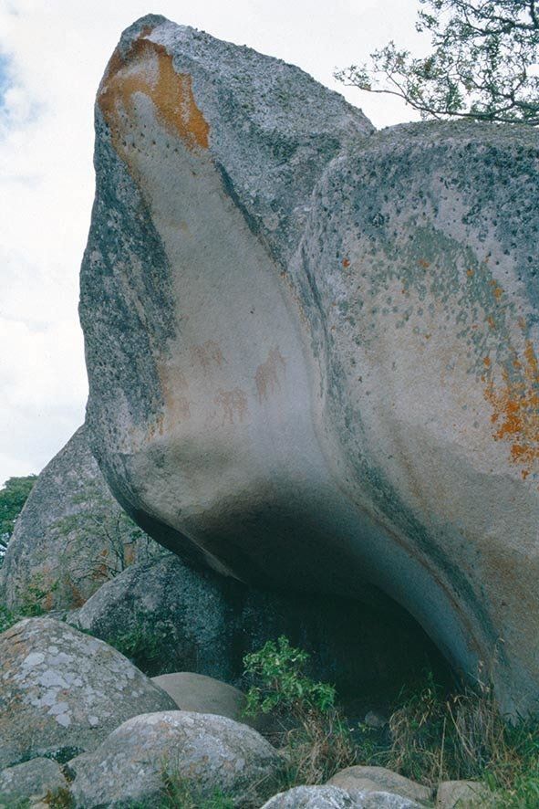 Felszeichnung der San